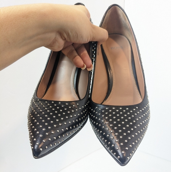 Hugo boss leather studded heels - Picture 6 of 16